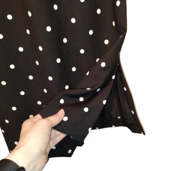 J. Crew Factory Polka Dot Midi Skirt with Pockets - Picture 6 of 9